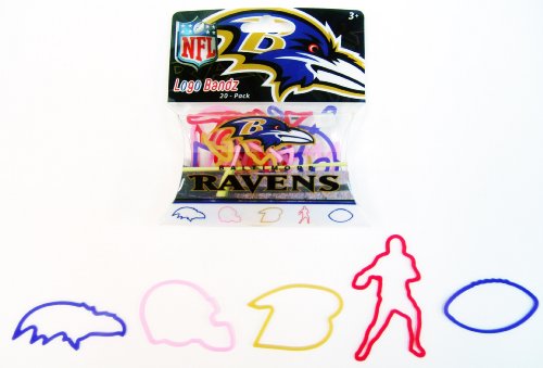 Forever Collectibles NFL Baltimore Ravens Logo Bandz 2nd Version
