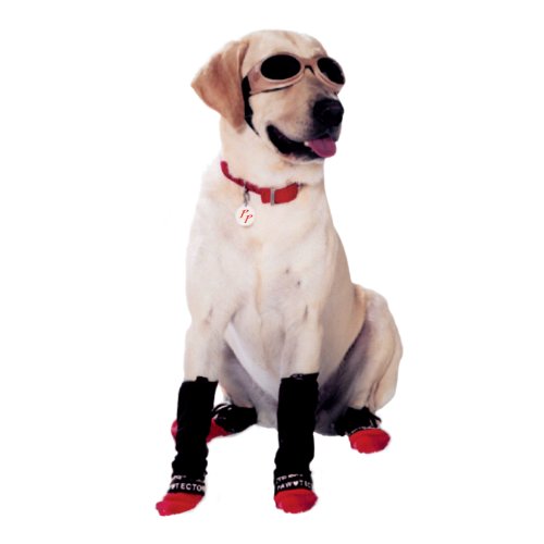 bandages for dogs:Pedigree Perfection LW-BLK-M Leg Wraps Protection for Your Pets Legs, Medium Black Set of 4