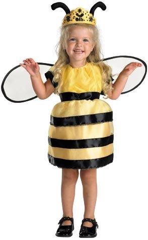 Girl's Cute Toddler Queen Bee Costume (Size: 3-4T)