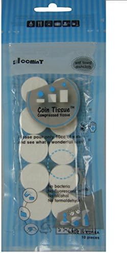 Happyland2u Compress Coin Tissue Magic Tissue Disposable Wet Towel Shrink Tissue