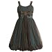 Bonnie Jean TWEEN GIRLS 7-16 TEAL-BLUE BROWN GLITT...