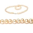 AugustinaJewelry Single Strand 18 Inch 7.0-8.0mm Pink Semi-Round Freshwater Cultured Pearl Necklace