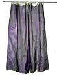Curtain-2 Organza Indigo Base Embroidered Sari Curtains Drapes Panel 92" Tabs