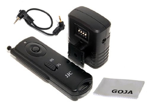 Remote Control for Contax 645 N1 Nx LA-50 Pentax K10D K100D K20D K200D CS-205 K110D Canon XS XSi XT XTi Rebel T1i Ti 1000D 450D G11 500D T2 RS-60E3 With Premium Microfiber Lens Cleaning Cloth