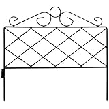 Origin Point 060064 Azalea Classic Decorative Steel Landscape Border Fence Section