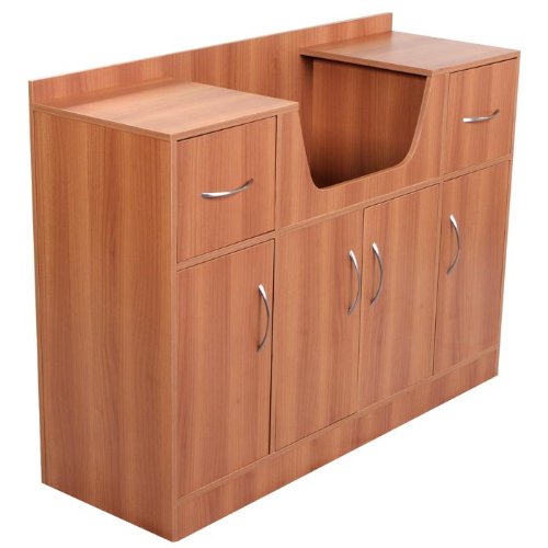 Deluxe Pearwood Shampoo Cabinet