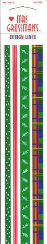 Holiday Patterns Border Scrapbook Stickers