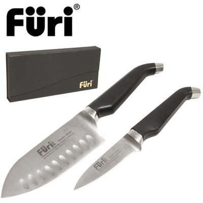 Furi, Rachael Ray Style, East-West Knife Set With Rachael Ray Ozitech Sharpener