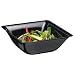 Solia PL20293 Salad Bowl, 30-Ounce Capacity, 6-25/64" Length x 6-25/64" Width x 2-3/16" Height, Black (Case of 100)