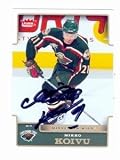Mikko Koivu Autographed/Hand Signed Hockey Card (Minnesota Wild) 2006 Fleer #100