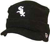Mens Chicago White Sox Team Logo Visor Knit Hat