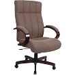 Cherry Wood Executive Chair In Charcoal Finish By Office Star