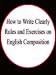 HOW TO WRITE CLEARLY. RULES AND EXERCISES ON ENGLISH COMPOSITION