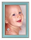 Burnes of Boston 540346 Baby Layla Wide Picture Frame, Blue, 4 by 6-Inch