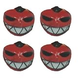 3D Smiley Red Hot Roddy Car Truck SUV Motorcycle Emblem - 4PC