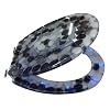 Wc Brille mit 10 Led Steine Blau