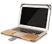 MOSISO PU Leather Case Only Compatible MacBook Air 13 Inch A1466 / A1369, Premium Quality Book Folio Protective Stand Cover Sleeve, Gold