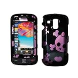 Premium Black with Pink Skulls Design Snap-On Cover Hard Case Cell Phone Pr ....