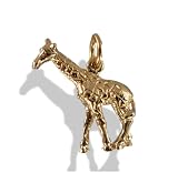 9ct Gold Giraffe Safari Animal Charm Pendant