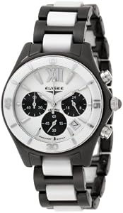 Elysée Victoria 13203 Women's Analog Quartz Watch With Chronograph And Steel/ceramic Bracelet