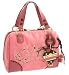 Juicy Couture Terry Heart Tassel Daphne Satchel Bag Purse Pink