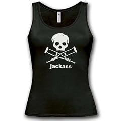 JACKASS - TOTENKOPF - Damen Tank Top Gr. S bis XXL Diverse Farben