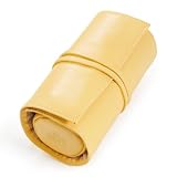 Cathy's Concepts Leather Jewelry Roll, Cornsilk Yellow