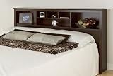 Product details for King Storage Headboard in Espresso Finish By Prepac Furniture