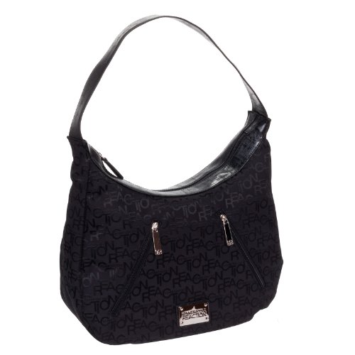 Kenneth Cole Reaction Women's Charlotte Hobo Shoulder Handbag Bag (Black)