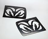 Exclusive By V-Tech 1998-02 Dodge Ram Quad Cab Big Horns Sidewinder Window Covers