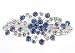 Blue Radiant Blast Swarovski Crystal Hair Clip Barrette Jewelry