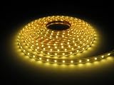 5m a Reel Warm White LED Waterproof Flexible Ribbon Light, with Adhesive Tape Backing, Without 12v Dc Swithing Power Transformer. (Power Transformer Sold Seperately in Our Store)