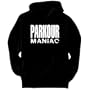 MANIAC Parkour Sports Mens Hoodie (Black, Sizes X-Small - XXX-Large)
