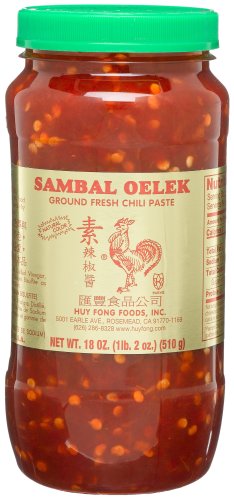 Huy Fong Sambal Oelek Sauce, 18 Ounce Bottle (Pack of 6) by Huy Fong