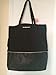 Victoria's Secret Tote Shopping Travel Bag Glitter Black Yellow Large School Beach