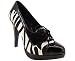 ZEBRA OXFORD HEEL 8.5 BLKWHT