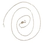 Sterling Silver Chain 03 Flat Cable Chain 2x1.2mm Necklace Cord for Pendants .925