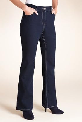 Petite Denim Bootcut Stretch Jeans