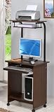 Espresso Finish Computer Desk with Wheels