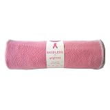 Yogitoes Skidless Premium Mat Size Yoga Towel (Pink - Breast Cancer Awareness)
