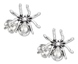 Sterling Silver Mini Spider Earrings on Posts