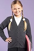 Girls' Wool Blend V-Neck Cardigan