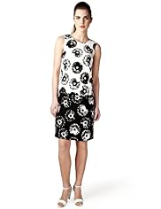 Limited Collection Monochrome Daisy Print Shift Dress