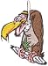 Frank Kozik Dunny Artist - 3 Vulture Bird Weed Patch