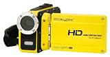 Easypix WDV5270 Lagoon Camcorder (6,9 cm (2,7 Zoll) Display, 12 Megapixel, 4-fach dig. Zoom, HDMI, Wasserdicht bis 3m, USB 2.0) gelb