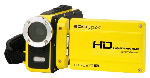 Produkt-Bild: Easypix WDV5270 Lagoon Camcorder (6,9 cm (2,7 Zoll) Display, 12 Megapixel, 4-fach dig. Zoom, HDMI, Wasserdicht bis 3m, USB 2.0) gelb