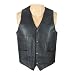 Leather Vests - Mens Leather Motorcycle Vest Plain MV102