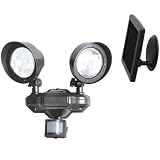 Westinghouse 81131  Solar System Pir Floodlight, 2 Spot Heads, Ashen Pewter