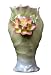 8.75 inch Glazed Porcelain Vase with Lotus Flowers and Leaves