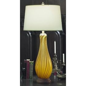 Lite Source Norah Art Glass Night Light Table Lamp by Universal Lighting and Decor